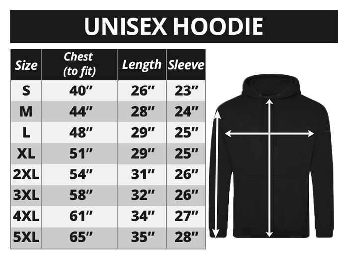 Hoodie Size Chart