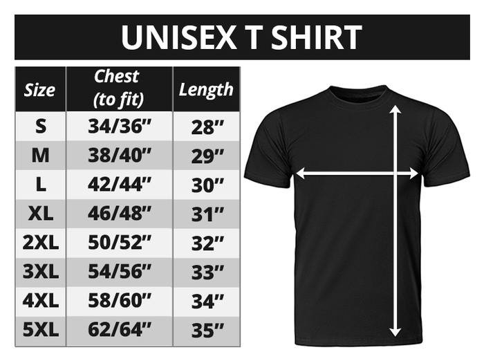 T Shirt Size Chart