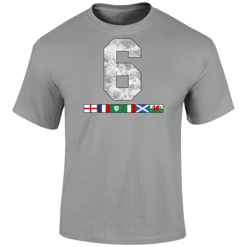 6 Nations Flags Unisex T Shirt