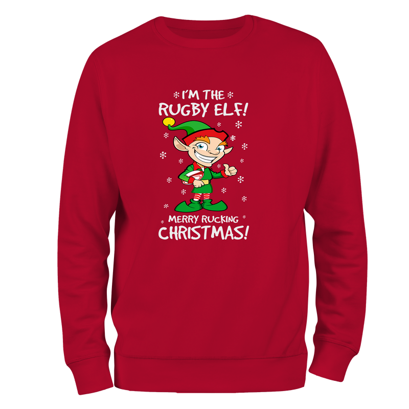 Rugby Elf Christmas Jumper