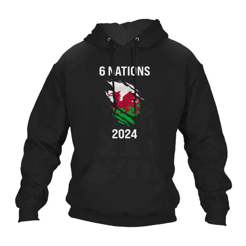 6 Nations 2024 Wales Unisex Hoodie