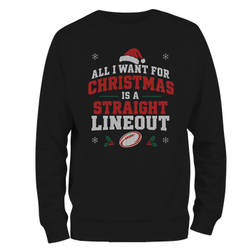 Straight Lineout Christmas Jumper