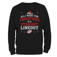 Straight Lineout Christmas Jumper