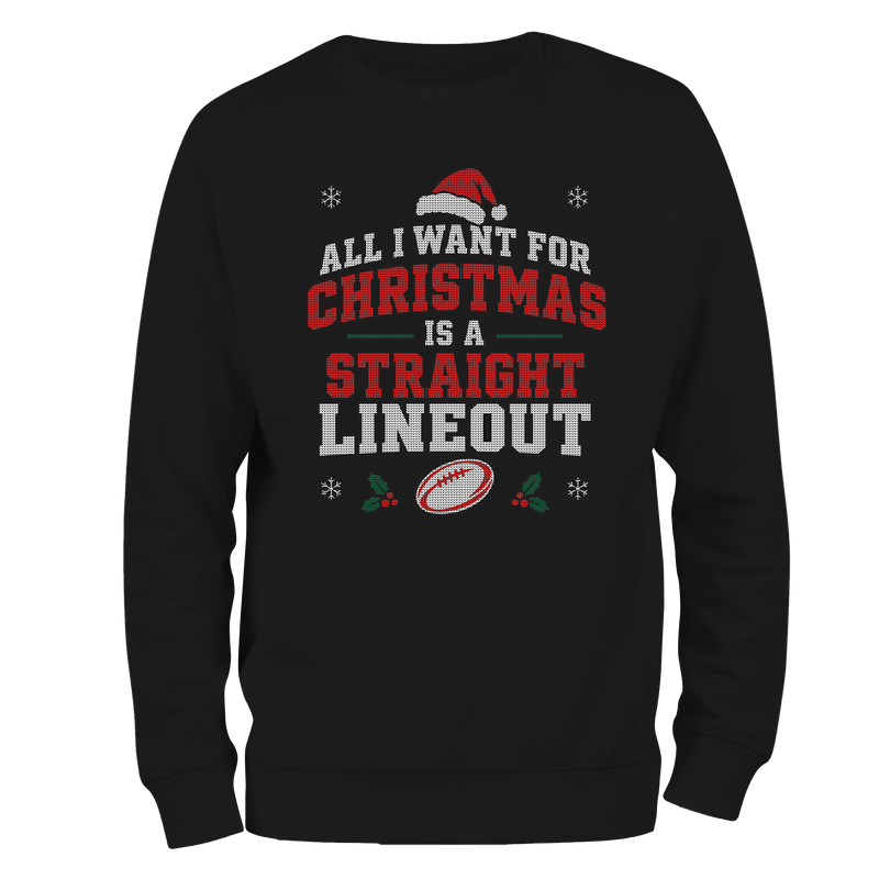 Straight Lineout Christmas Jumper