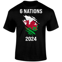 6 Nations 2024 Wales Unisex T Shirt