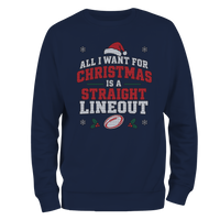 Straight Lineout Christmas Jumper