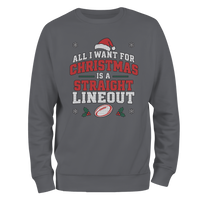 Straight Lineout Christmas Jumper