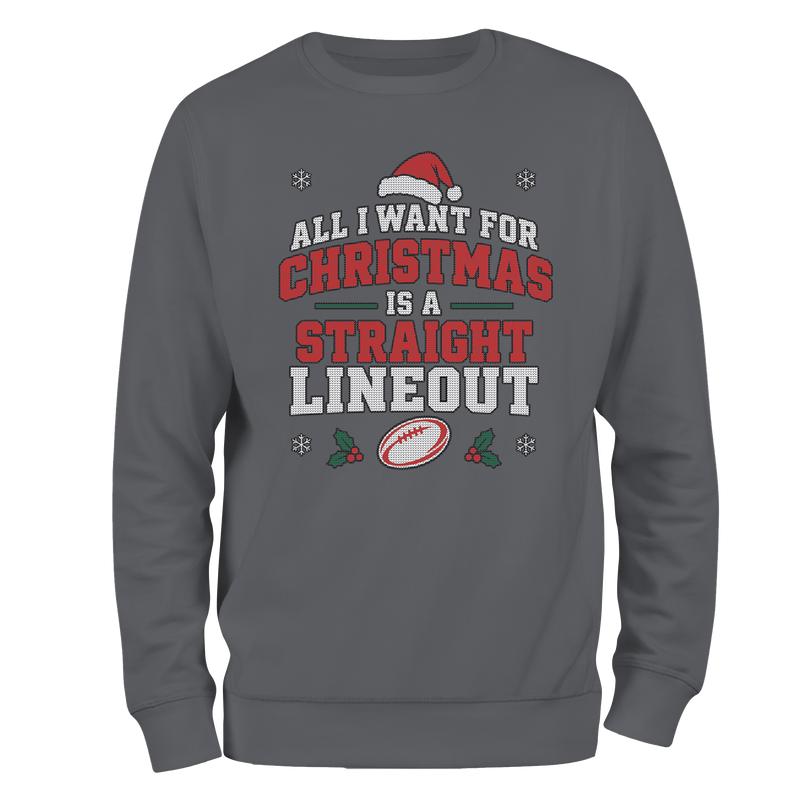 Straight Lineout Christmas Jumper