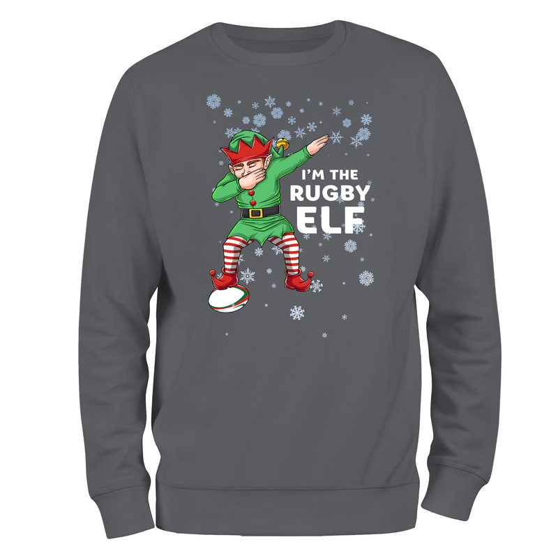 I'm The Rugby Elf Christmas Jumper