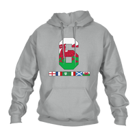 6 Nations Rugby Flags (Wales) Unisex Hoodie