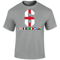 6 Nations Rugby Flags (Eng) Unisex T Shirt