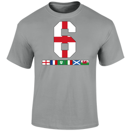 6 Nations Rugby Flags (Eng) Unisex T Shirt