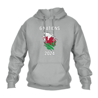 6 Nations 2024 Wales Unisex Hoodie