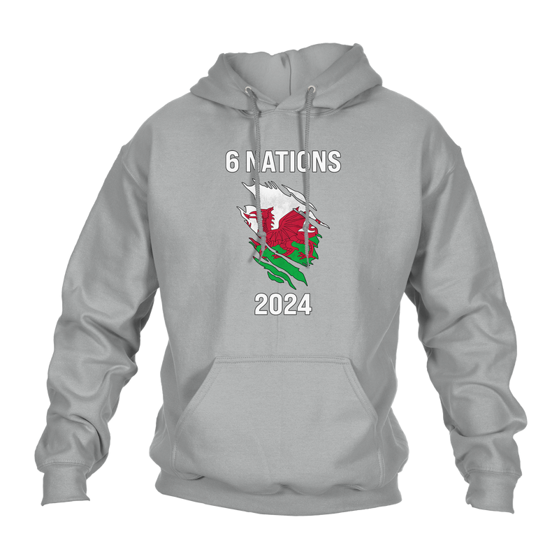 6 Nations 2024 Wales Unisex Hoodie