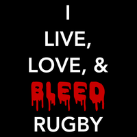 Live Love Bleed Rugby T Shirt