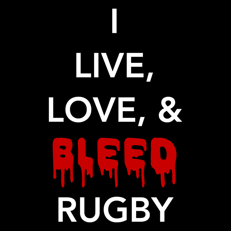 Live Love Bleed Rugby T Shirt