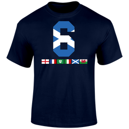 6 Nations Rugby Flags (Sco) Unisex T Shirt