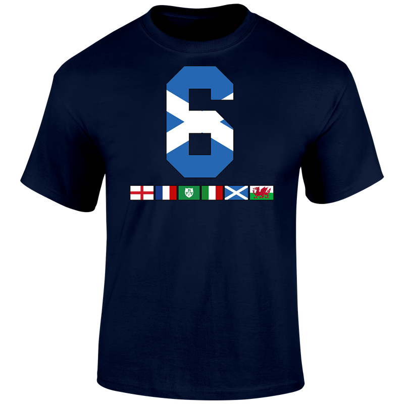 6 Nations Rugby Flags (Sco) Unisex T Shirt