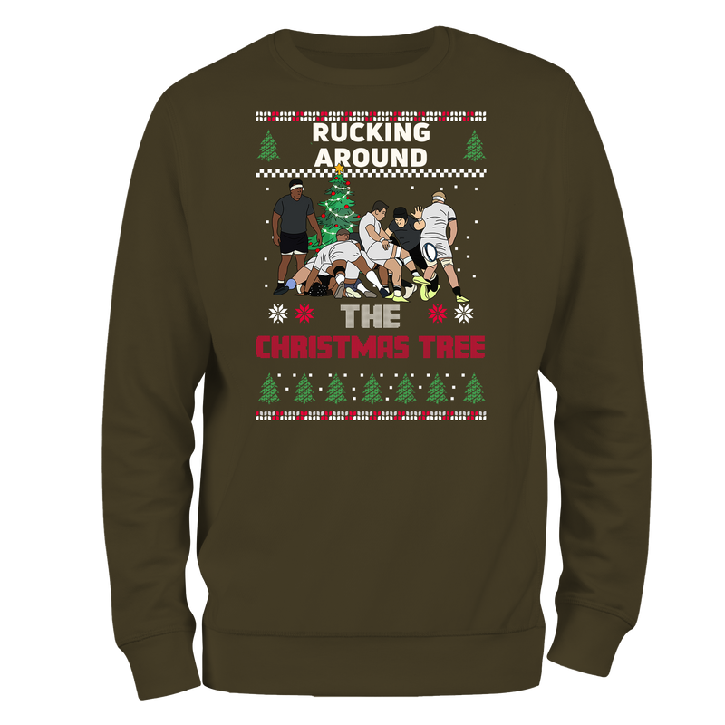 Rucking Around Tree Christmas Jumper