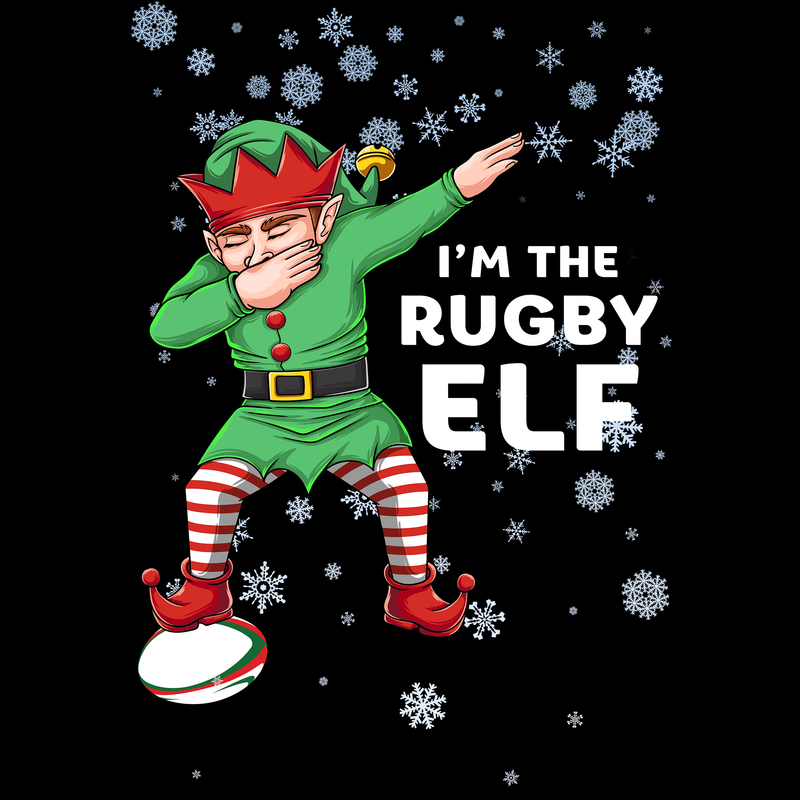 I'm The Rugby Elf Christmas Jumper