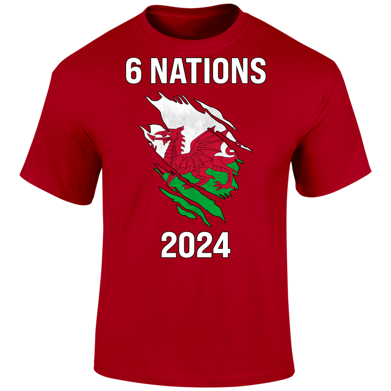 6 Nations 2024 Wales Unisex T Shirt