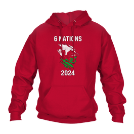 6 Nations 2024 Wales Unisex Hoodie