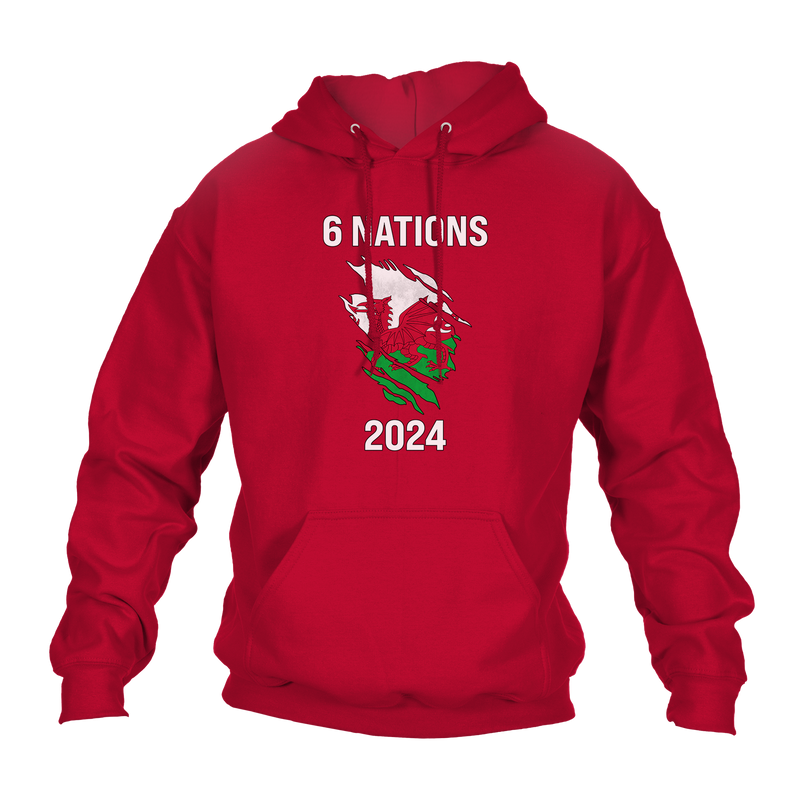 6 Nations 2024 Wales Unisex Hoodie