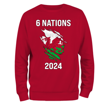 6 Nations 2024 Wales Unisex Sweatshirt