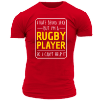 I Hate Being Sexy Rugby T Shirt