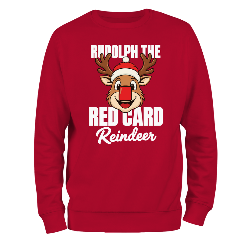 Red Card Reindeer Christmas Jumper