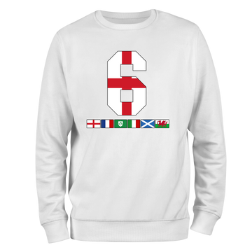 6 Nations Rugby Flags (Eng) Unisex Sweatshirt