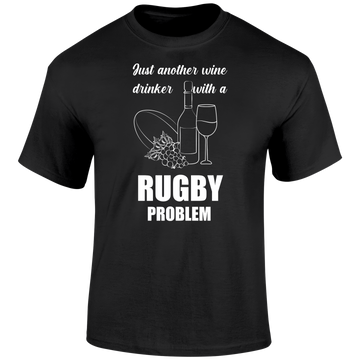 Wine Drinker Rugby T Shirt