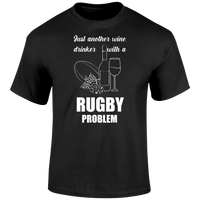 Wine Drinker Rugby T Shirt