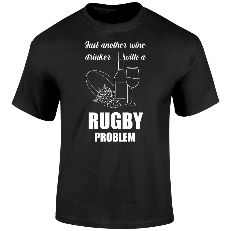 Wine Drinker Rugby T Shirt
