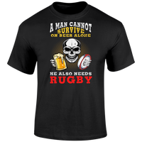 A Man Cannot Survive T Shirt