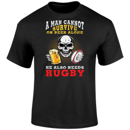 A Man Cannot Survive T Shirt