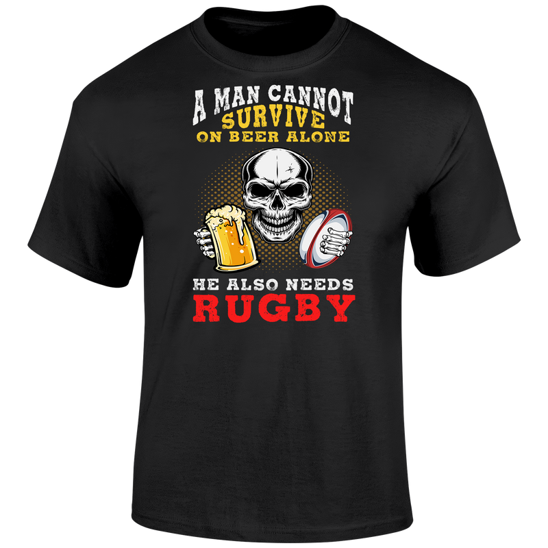 A Man Cannot Survive T Shirt