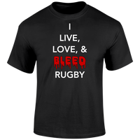Live Love Bleed Rugby T Shirt