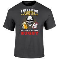 A Man Cannot Survive T Shirt