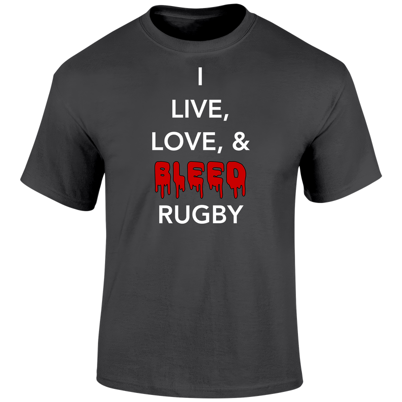 Live Love Bleed Rugby T Shirt