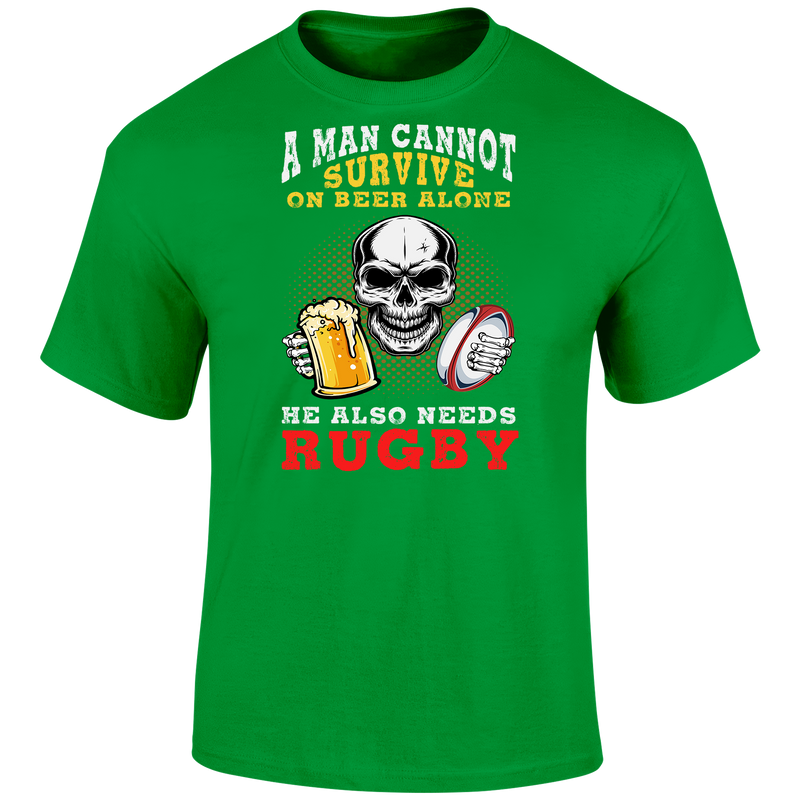 A Man Cannot Survive T Shirt