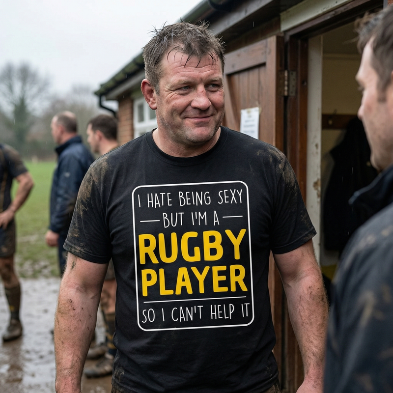 I Hate Being Sexy Rugby T Shirt