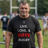 Live Love Bleed Rugby T Shirt