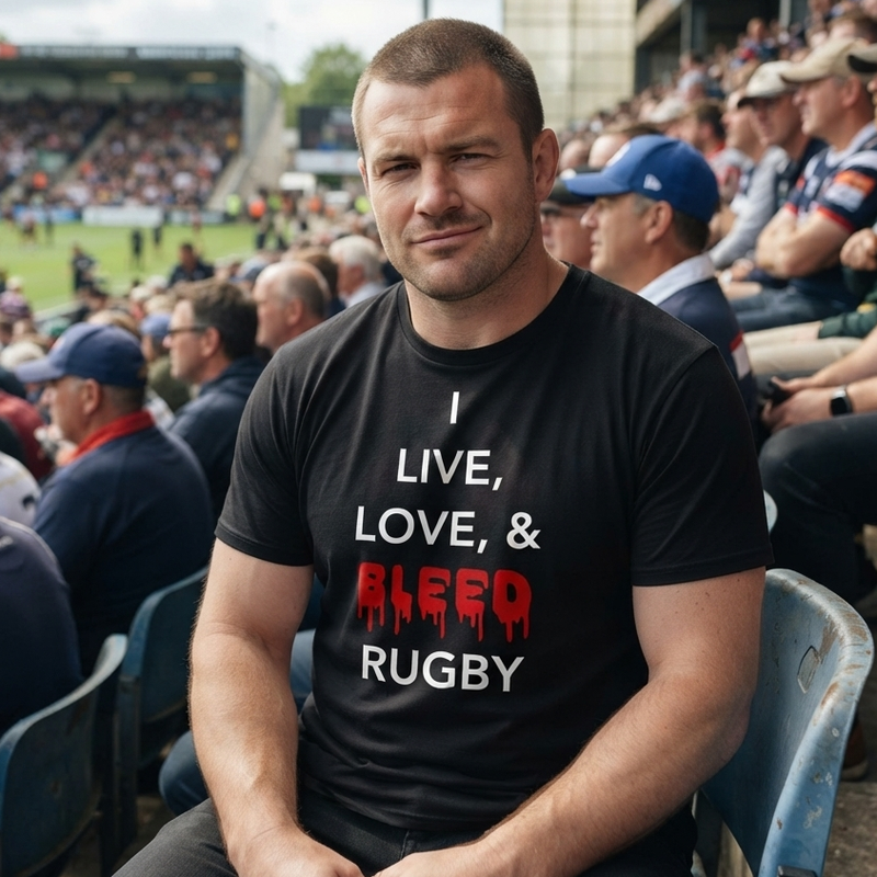 Live Love Bleed Rugby T Shirt