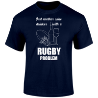 Wine Drinker Rugby T Shirt
