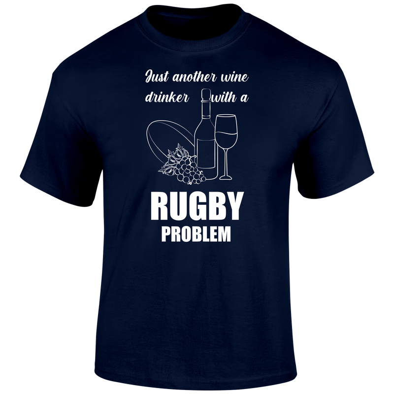 Wine Drinker Rugby T Shirt