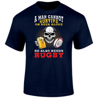 A Man Cannot Survive T Shirt