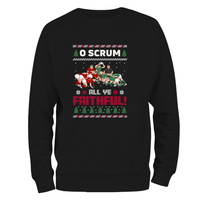 O Scrum All Ye Faithful Christmas Jumper