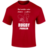 Wine Drinker Rugby T Shirt