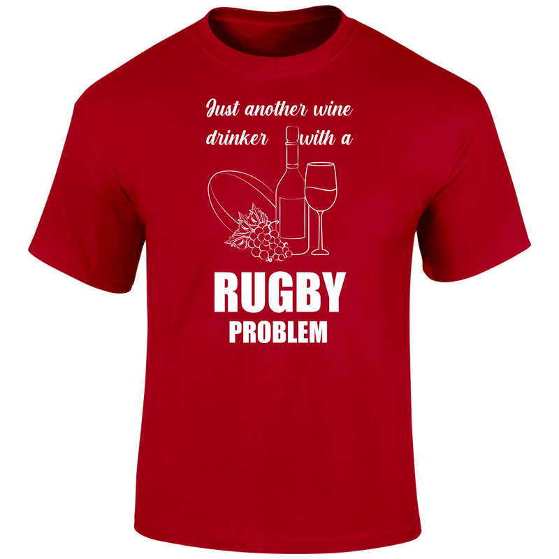 Wine Drinker Rugby T Shirt